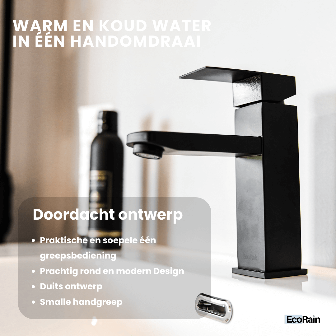 Wastafelkraan Aron - Zwart