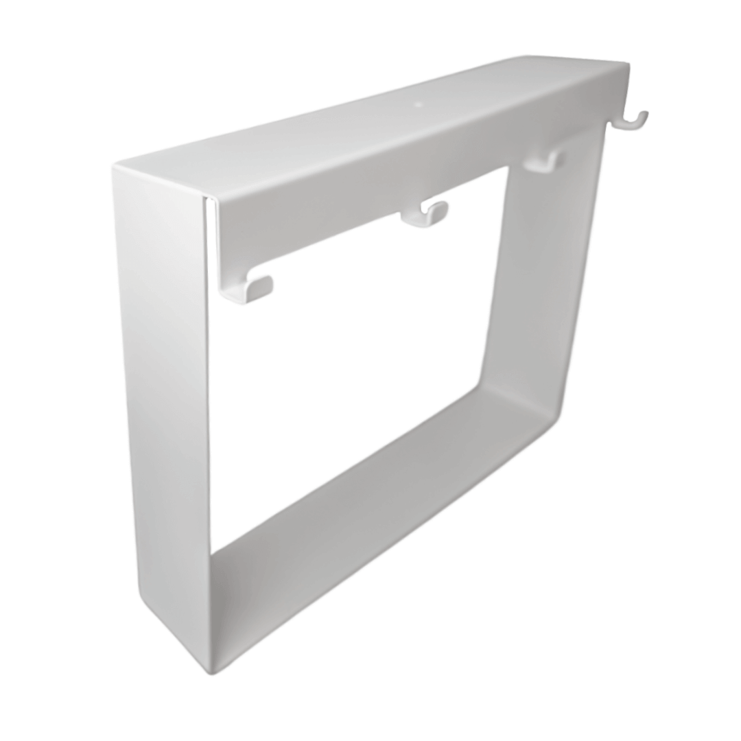 RVS Hangend Doucherek Wit - Voor Douchewand