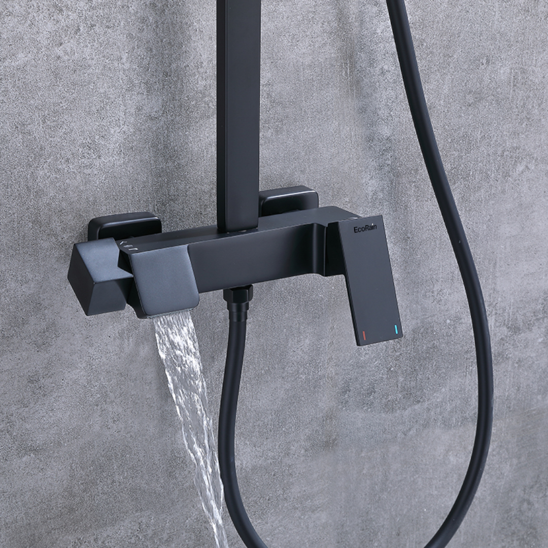 thermostaat kraan zwart details