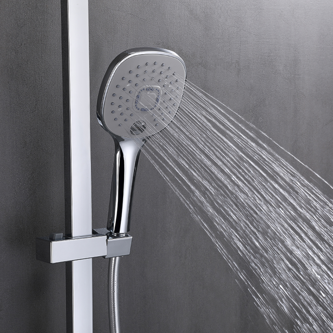chroom handdouche waterbesparend
