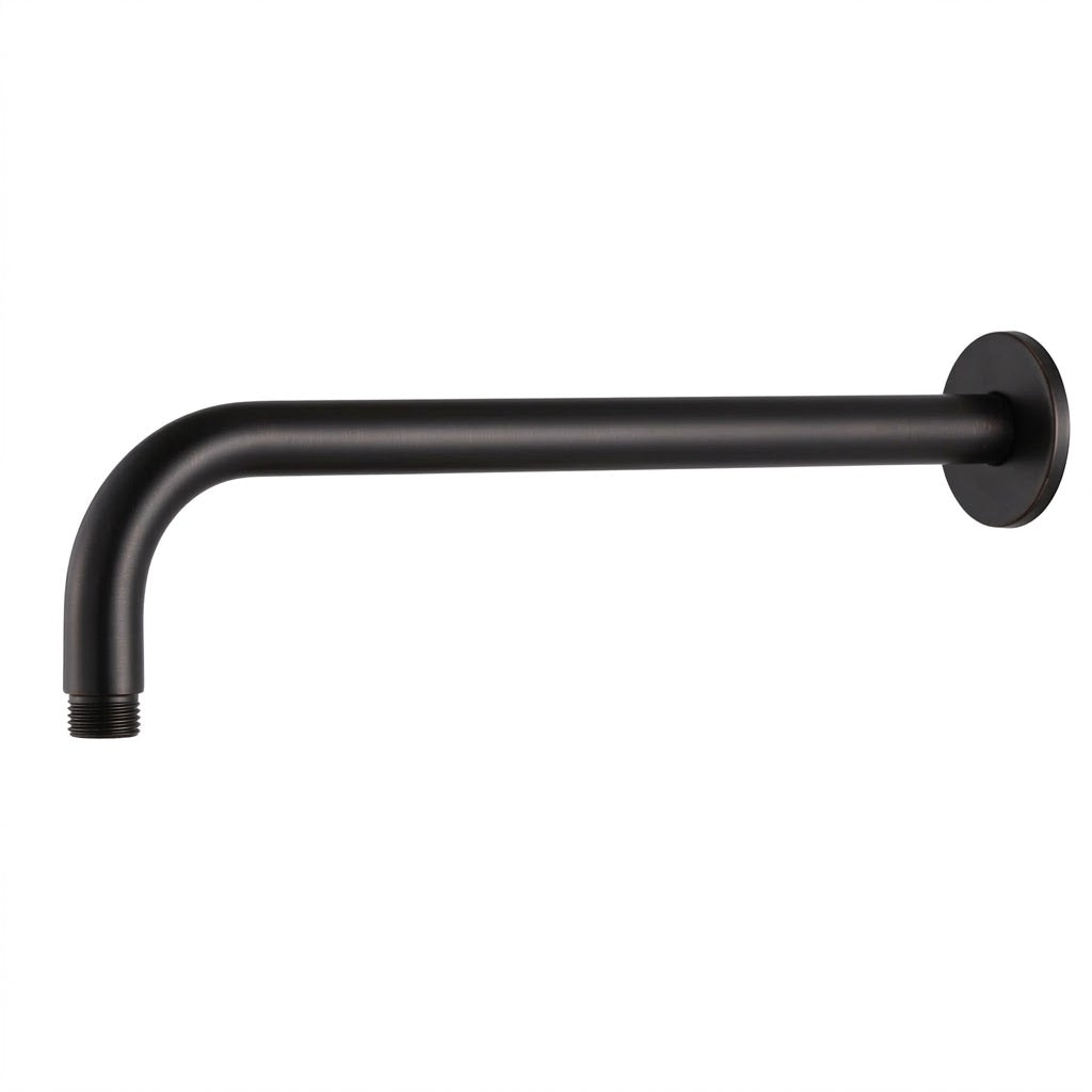 Hoofddouche Douchearm 38 cm - Zwart