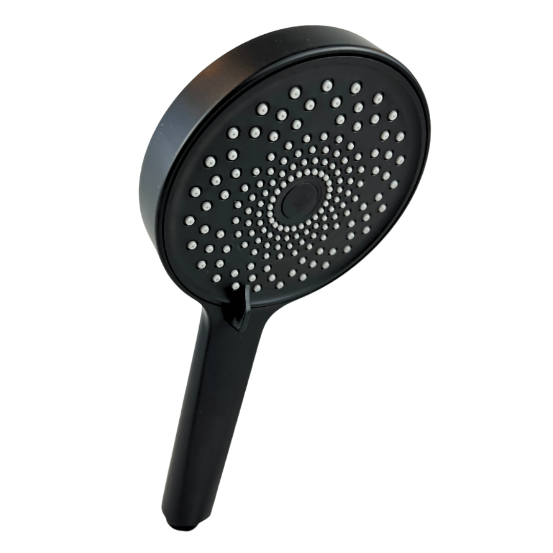 Water Saving Shower Head Jet 12 cm - Black