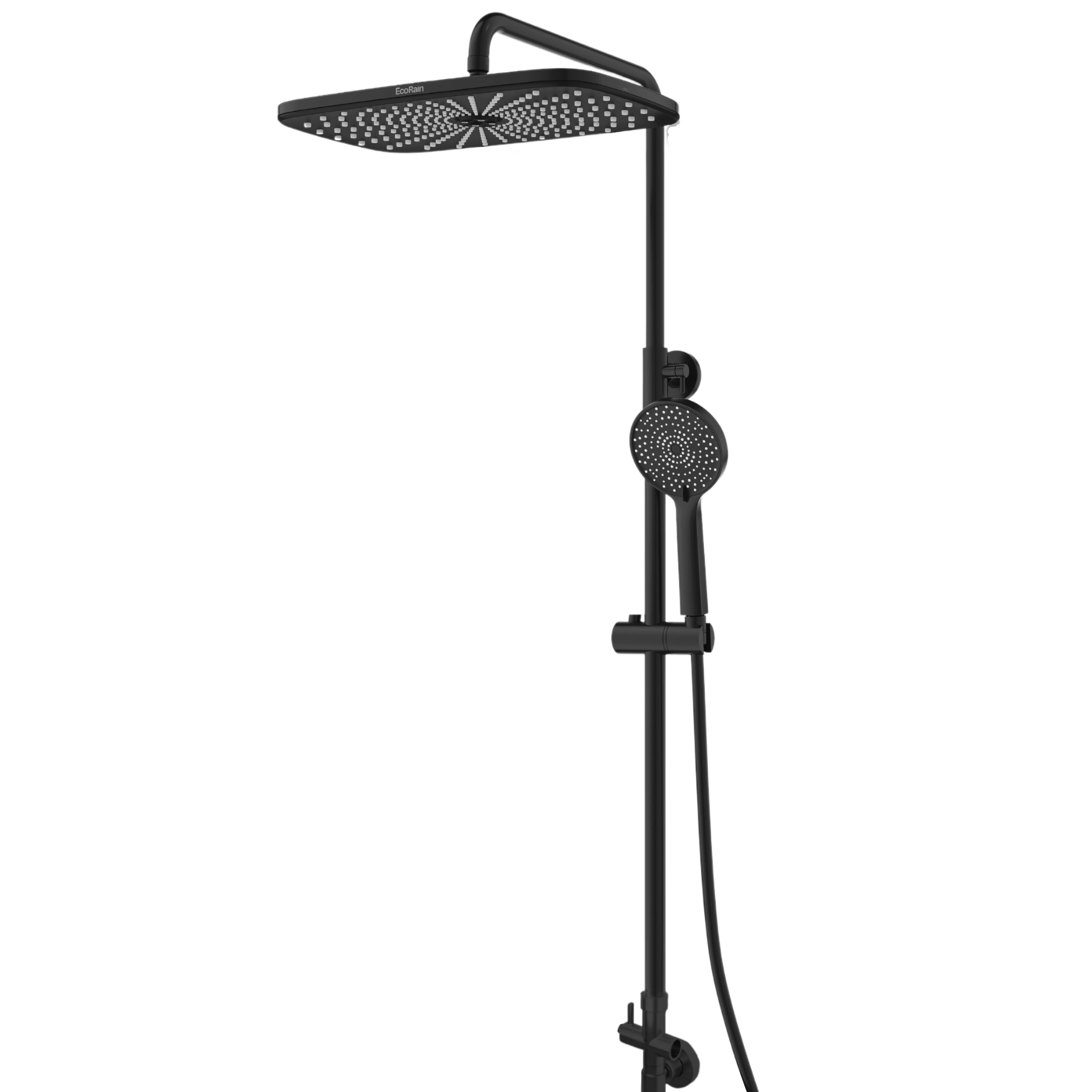 Rain shower Shower set Melvin - Black