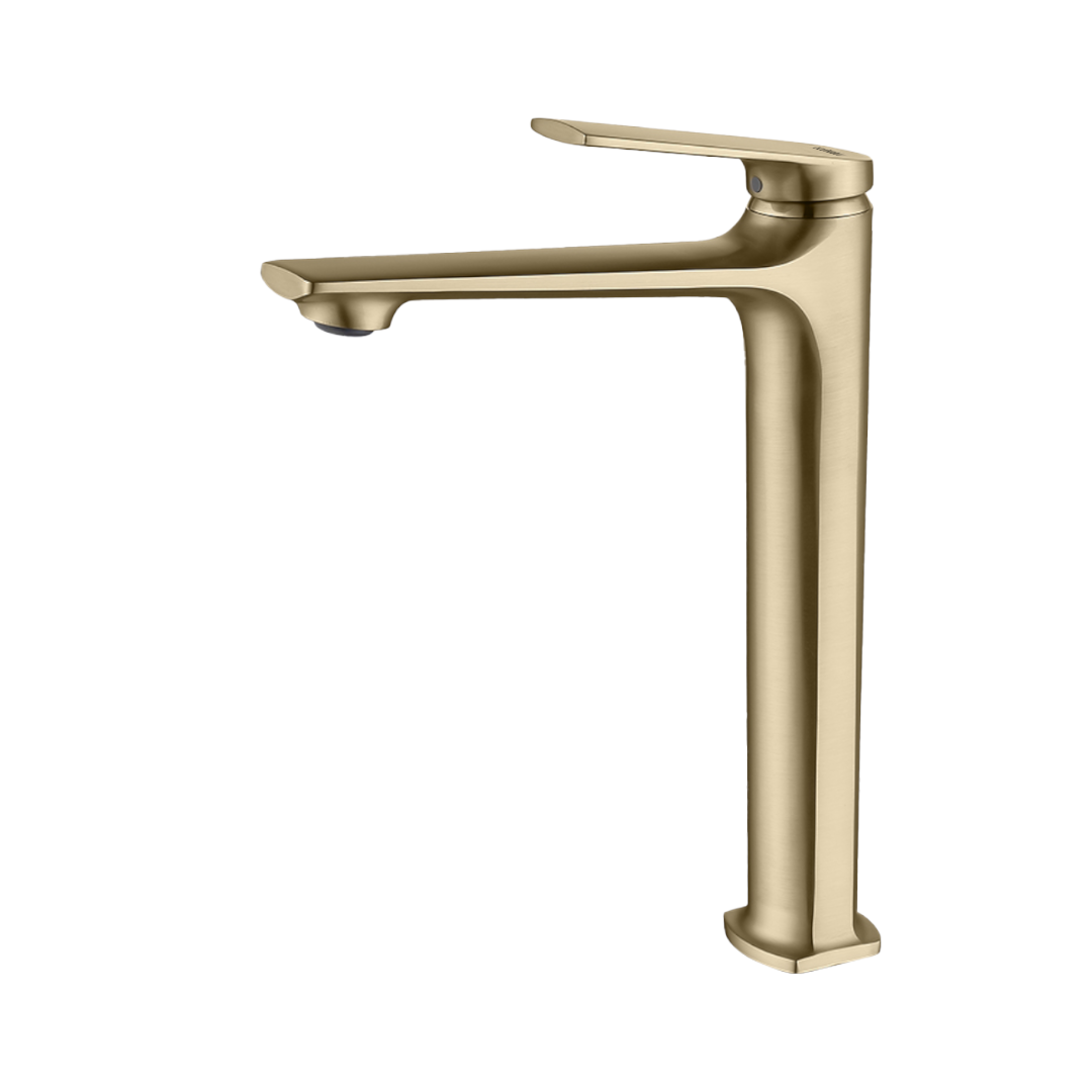Wastafelkraan Acqua Hoog Goud Geborsteld
