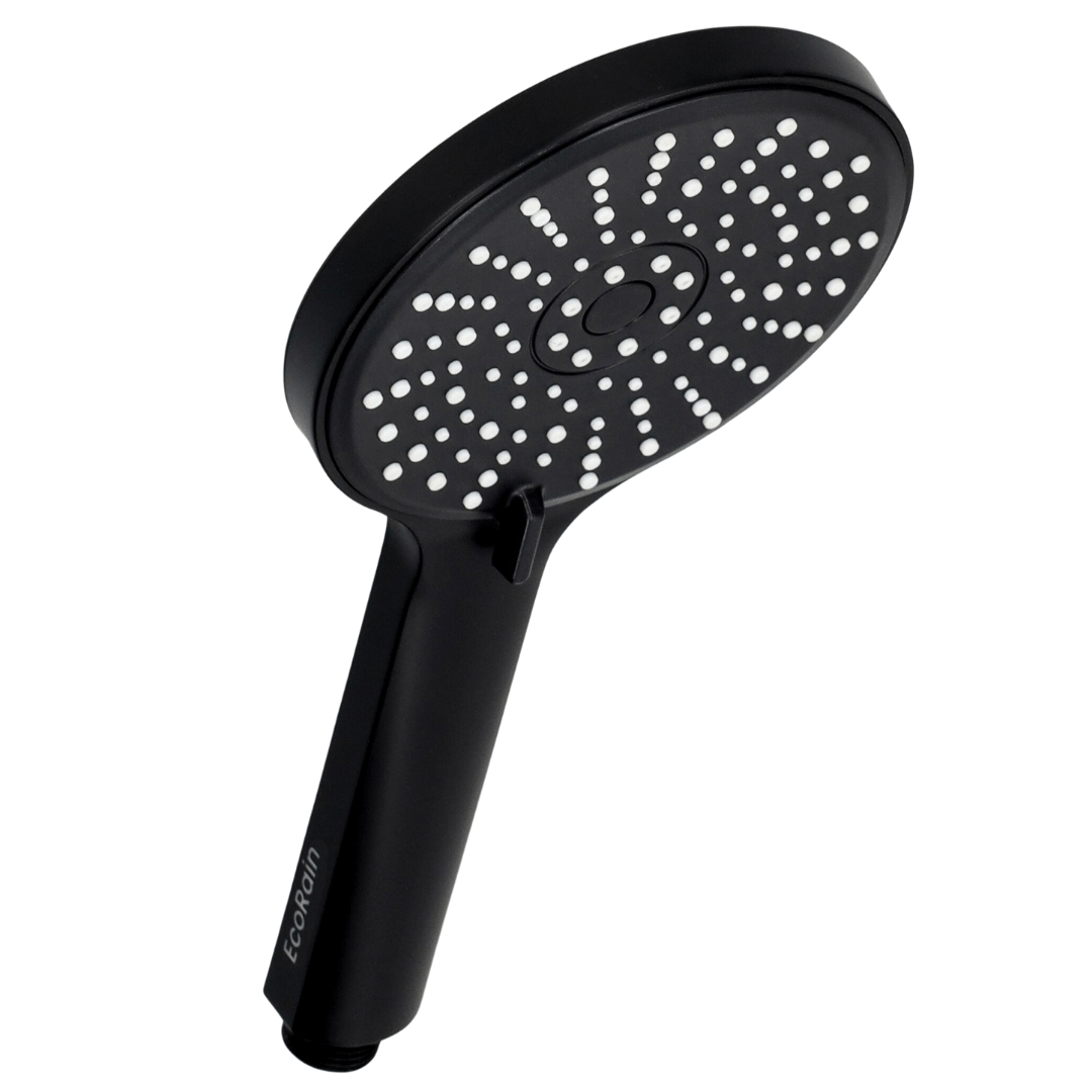 Water Saving Shower Head Mark 12 cm - Black