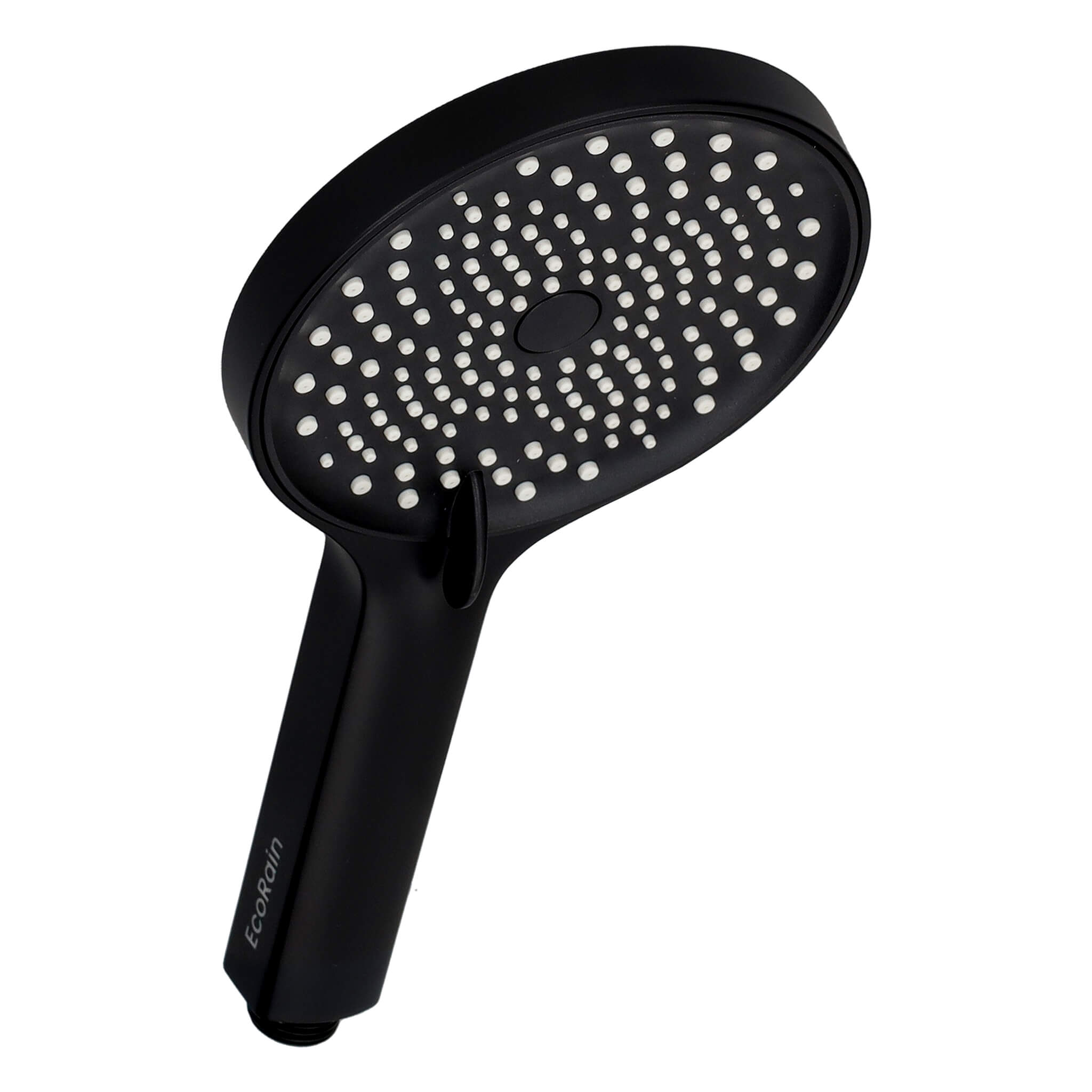 EcoRain Water Saving Shower Head Charly 13 cm - Black